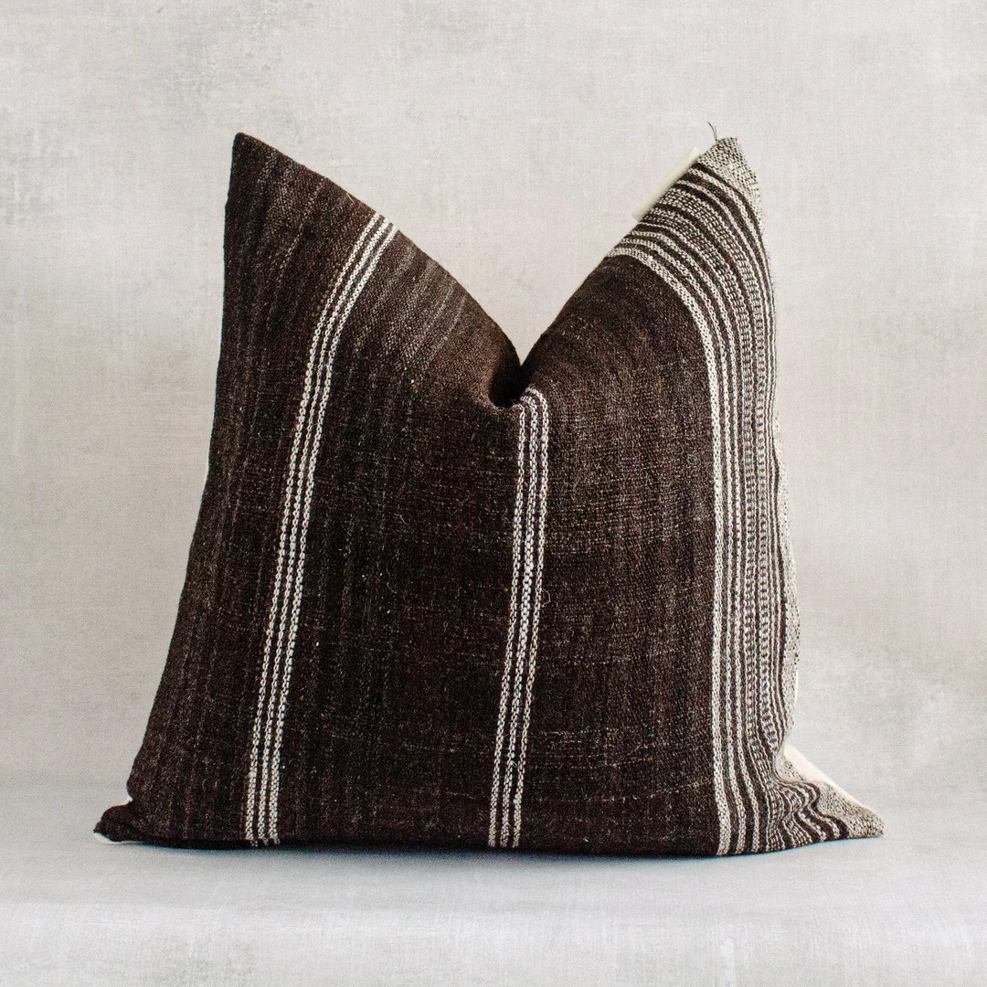 Chocolate Dark Brown Pillow Cover  Neutral Pillow  Vintage - Etsy | Etsy (US)