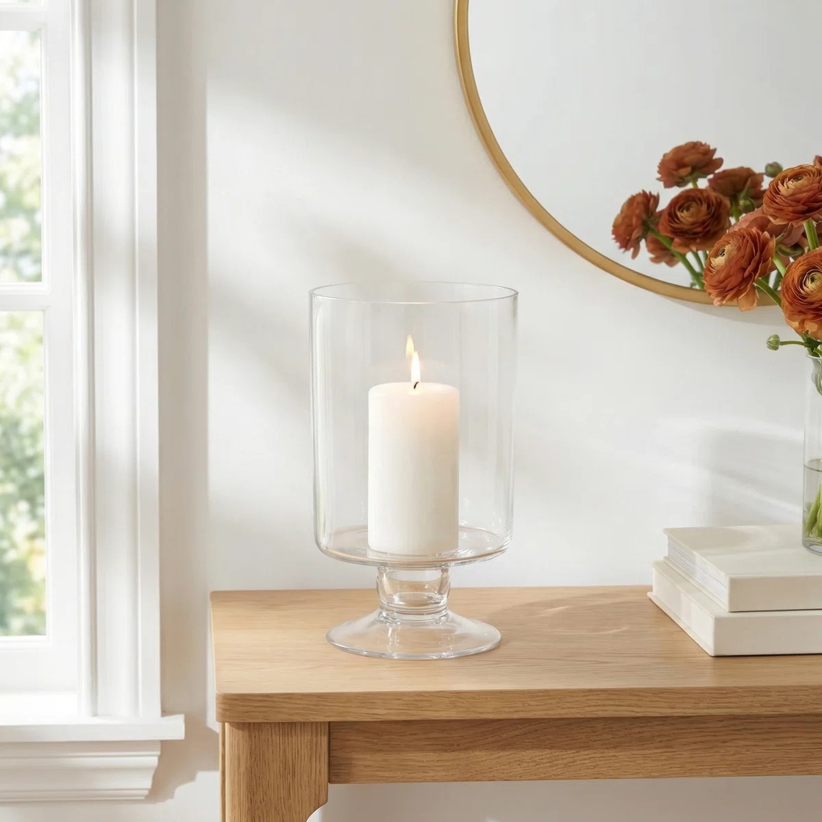 Perry Glass Tabletop Hurricane | Wayfair North America