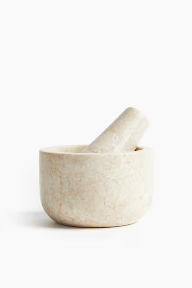H & M - Marble Mortar and Pestle - Beige | H&M (US + CA)