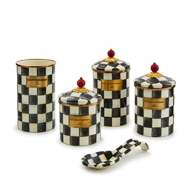 MacKenzie-Childs Courtly Check 5pc Kitchen Essentials Set Flatware Set | MacKenzie-Childs