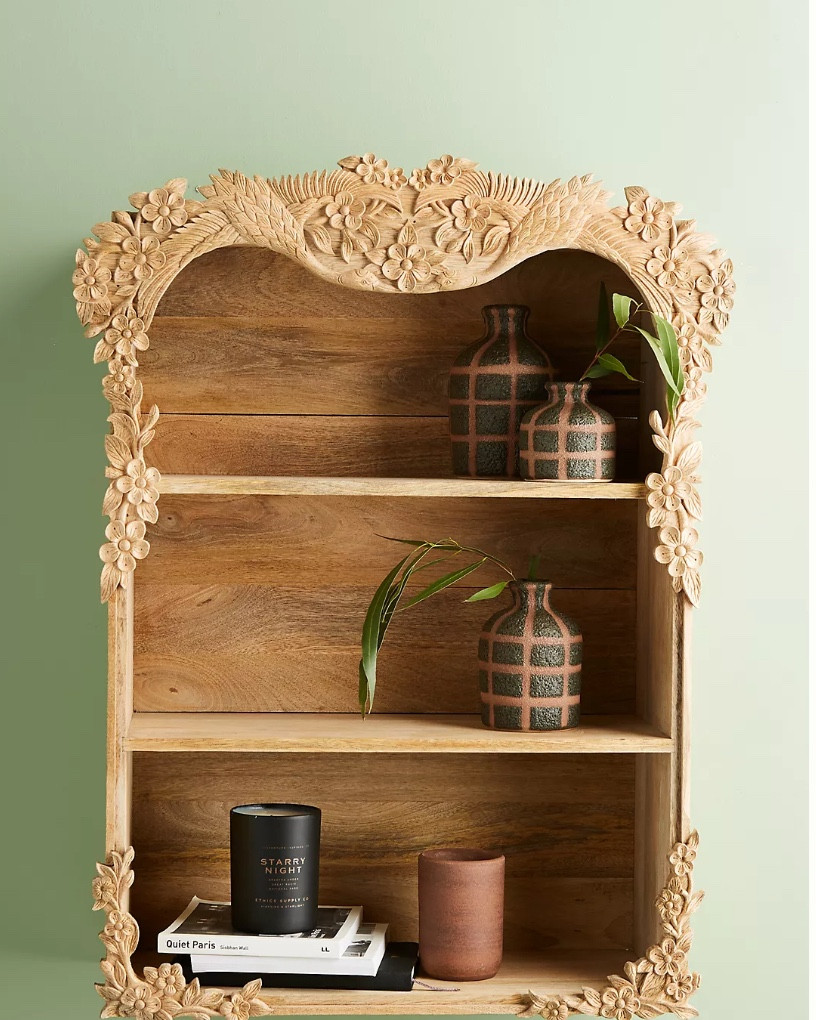 *BACK IN STOCK*
Phoebe Three-Tiered Shelf
I love this shelf so much! I have one similar in my bathroom and get so many compliments on it! Now I want the natural wood one- adds so much to your room!
Limited time sale- buy more save more!
$50 off $150 / $100 off $300 / $150 off $500

Overall: 22.5"W, 30"H, 6"D
Top & Middle Shelves: 18.5"W, 6"H, 4.5"D
Bottom Shelf: 18.5"W, 8.45"H, 4.5"D