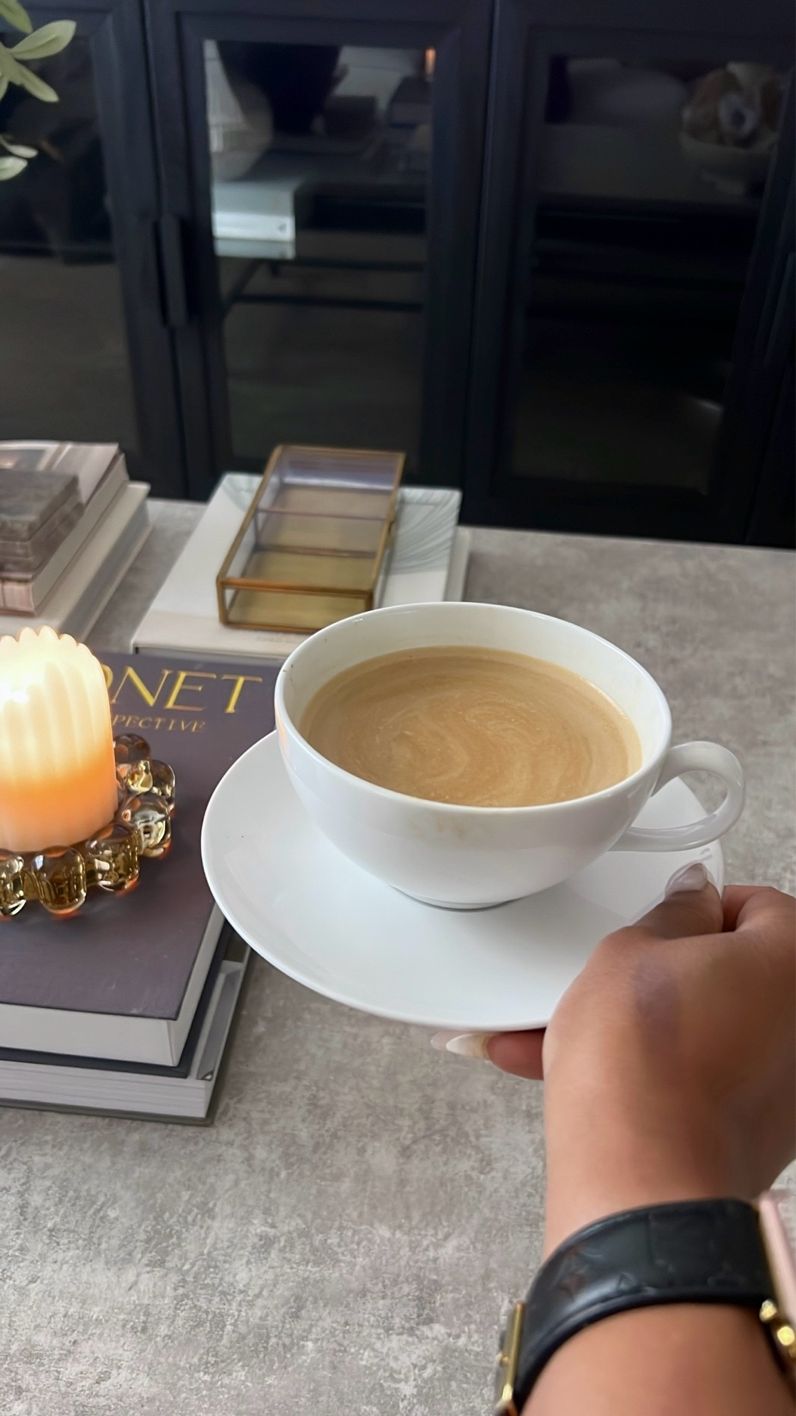 Good coffee morning ☀️ 
Crate and Barrel mugs. Flat white. Espresso. Aesthetic

#LTKHome #LTKmorningroutine