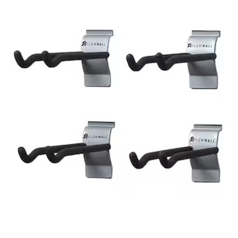 Flow Wall Long Hook 8in- 4 pack 4-Piece 2-in Black Steel Multipurpose Hook | Lowe's