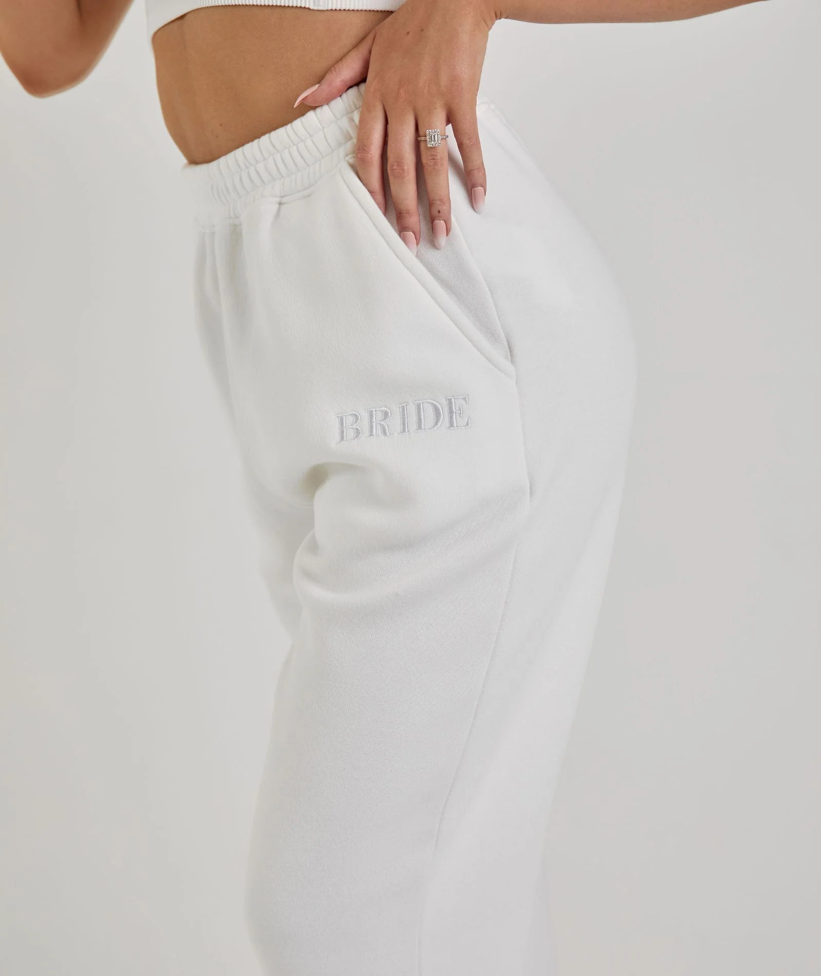 Bride Statement Sweatpants - White | Six Stories - M | Six Stories