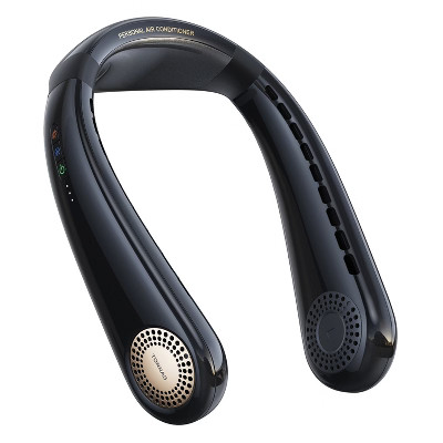 TORRAS® Portable Neck Fan, COOLiFY® Air Personal Wearable Neck Air Conditioner, Bladeless, 5,000-mAh Rechargeable Battery (Golden Black) | Target