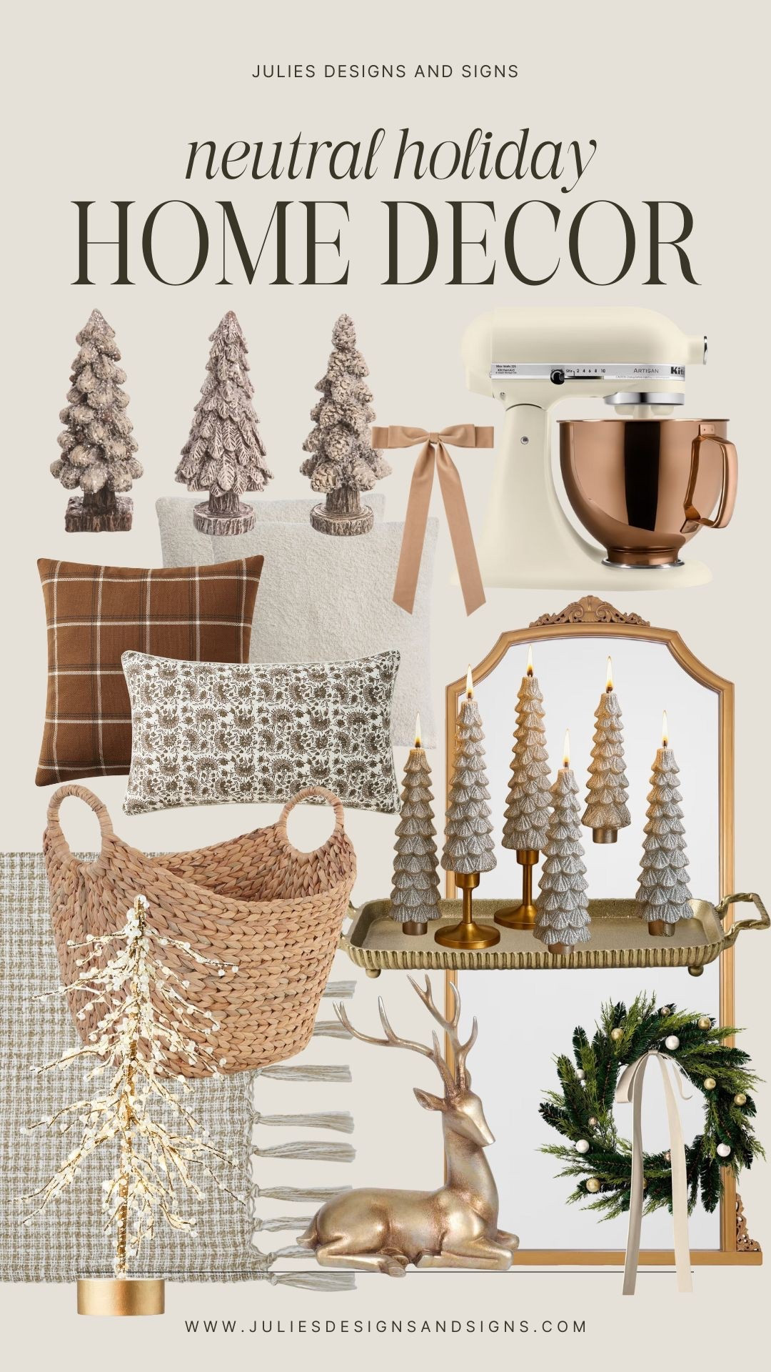 neutral holiday home decor from Walmart, target and amazon 

#LTKHome #LTKHoliday #LTKGiftGuide