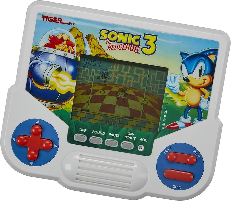 Hasbro Gaming Tiger Sonic The Hedgehog 3 Electronic LCD Video Game, Retro-Inspired Edition, Handh... | Amazon (US)