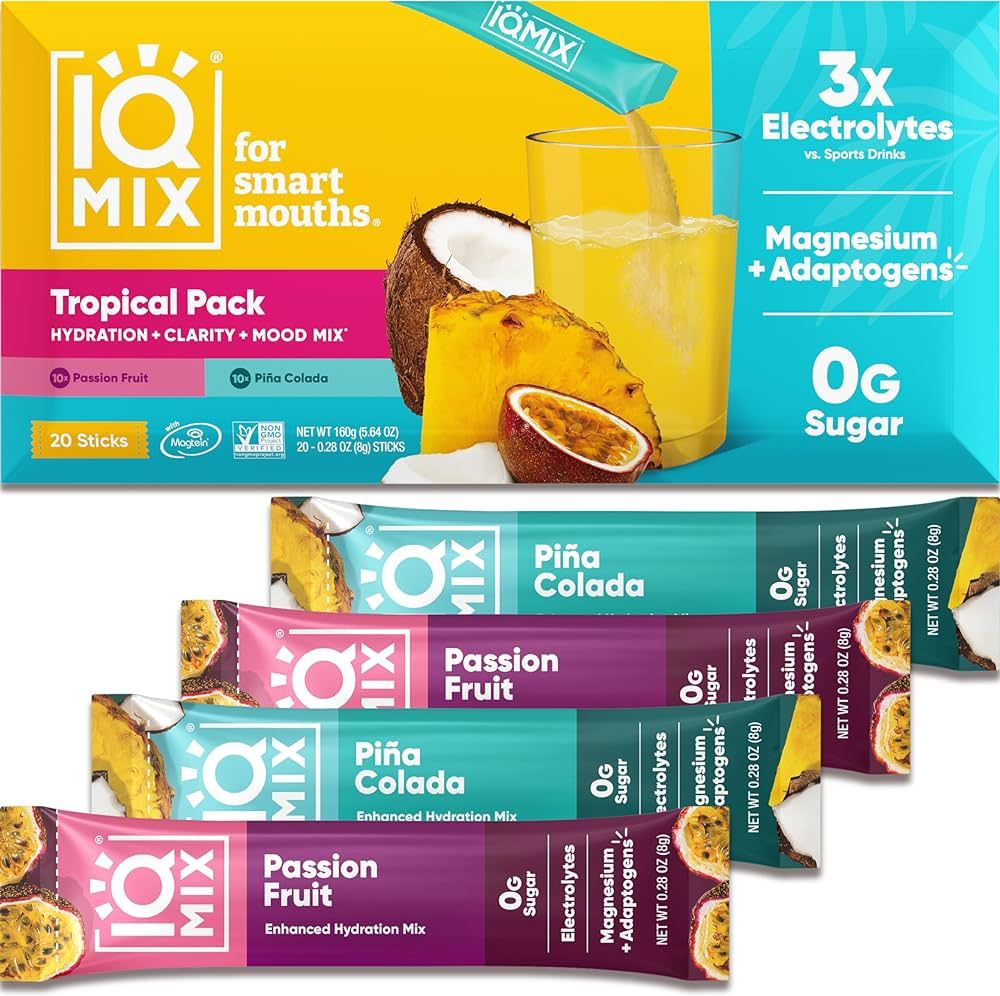 IQMIX Sugar Free Electrolytes Powder Packets - Hydration Supplement Drink Mix with Keto Electroly... | Amazon (US)