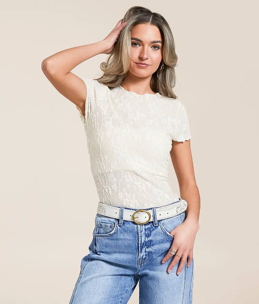 Floral Jacquard Top | Buckle