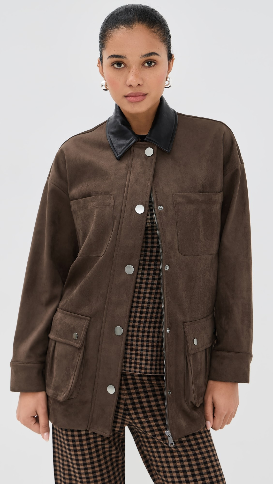 Rowan Faux Suede Utility Jacket | Shopbop