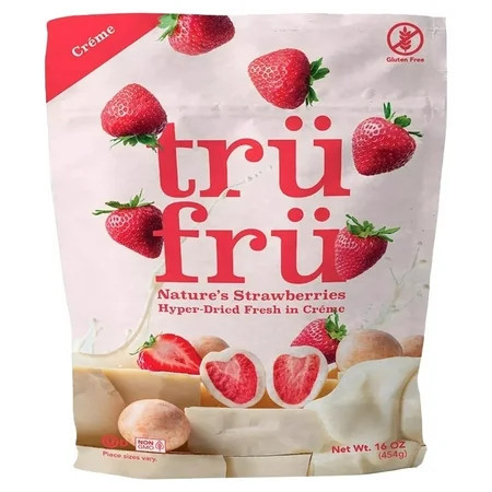 Tru Fru Hyper Dried Real Strawberries in White Crème Chocolate (16 Ounce) | Walmart (US)
