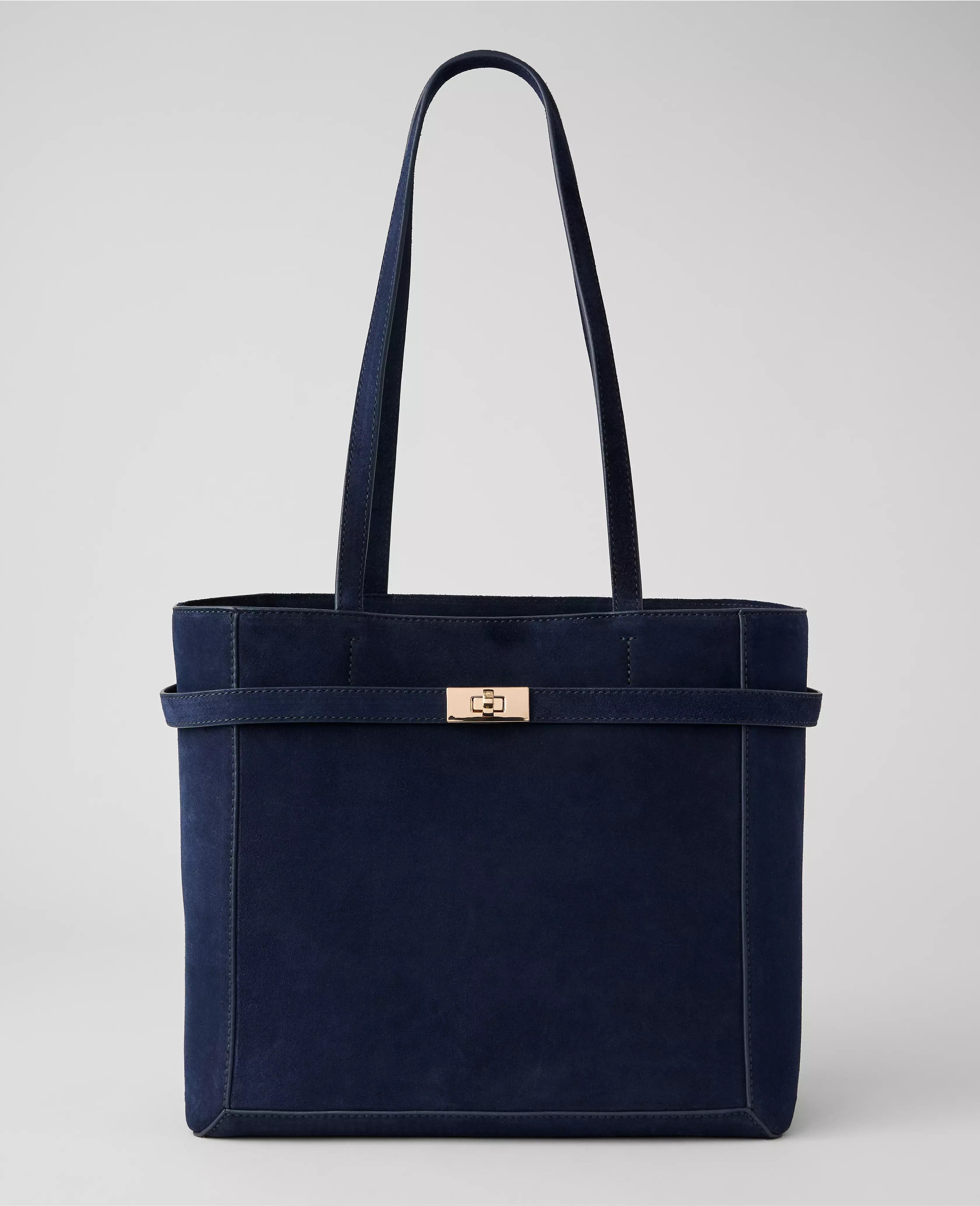 Suede Belted Tote | Ann Taylor