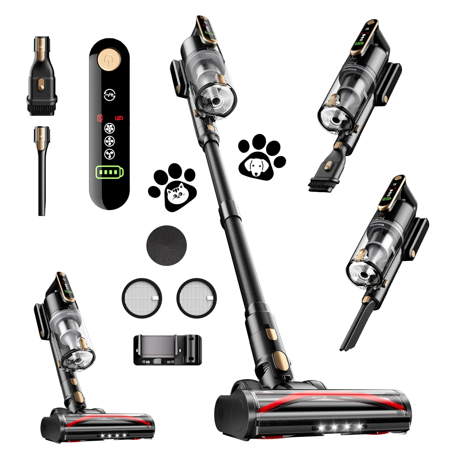Cordless Vacuum Cleaner, 45Kpa 50 Mins Runtime Self-Standing Stick Vacuum Cleaners for Home, Powe... | Amazon (US)