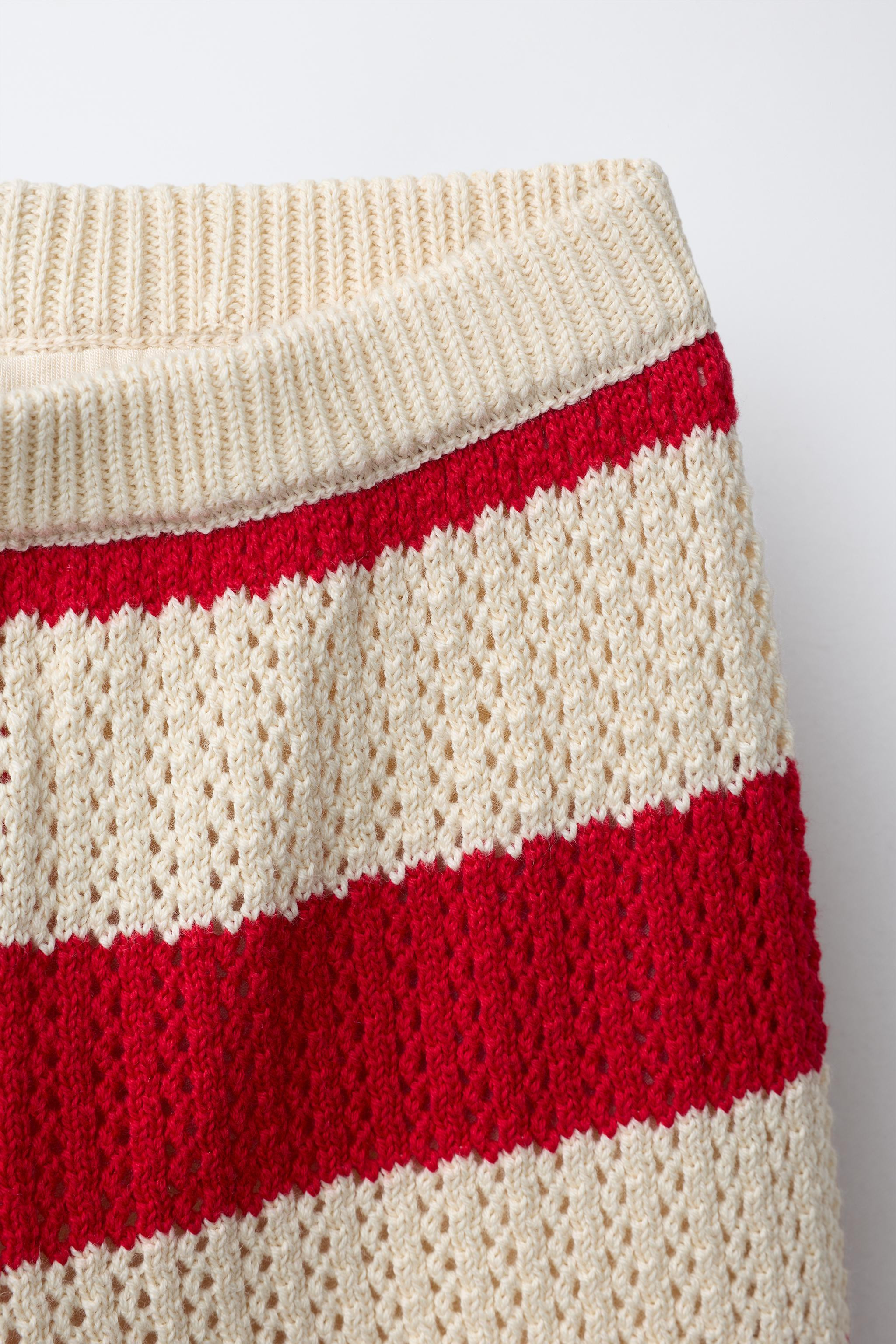 STRIPED KNIT TROUSERS | Zara UK