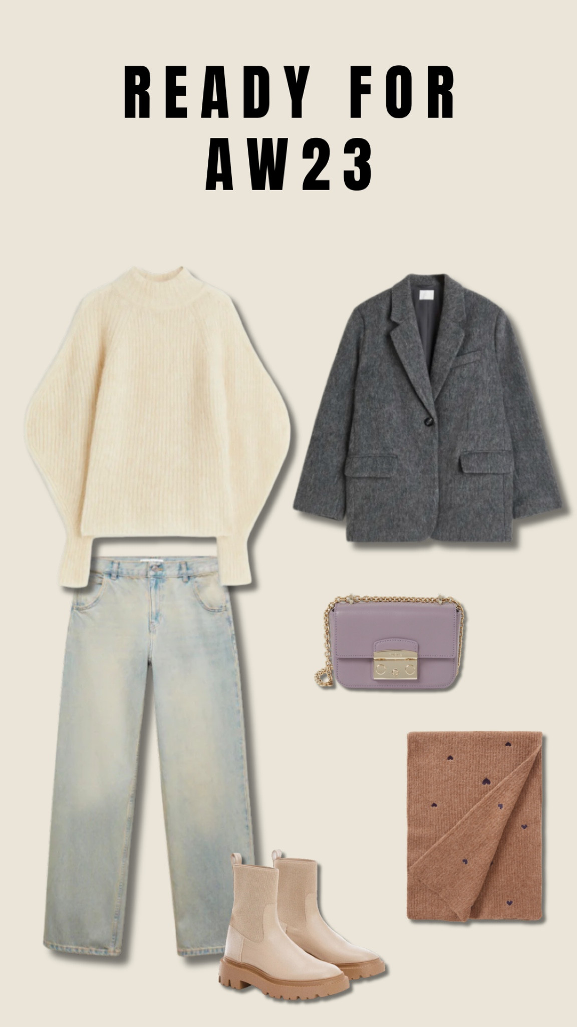 Ready for AW23 

outfit inspiration, new collection, Fabienne Chapot, de Bijenkorf, Furla, crossbody bag, Mango, ankle boots with track sole, wide leg low rise jeans, oversized blazer, rib knit sweater in mohair mix, Italia. 

#LTKstyletip #LTKeurope #LTKSeasonal