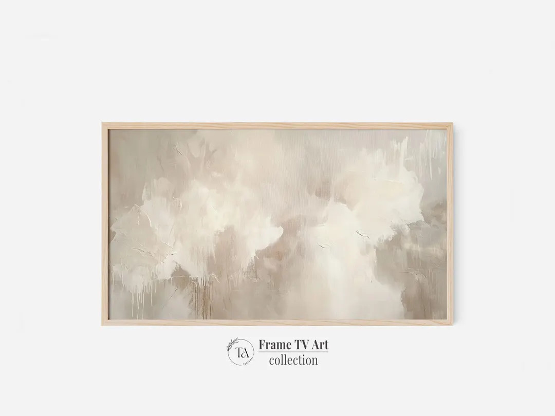 Digital Samsung Frame TV Art | Neutral TV Artwork | Modern Abstract Art for Frame TV | Instant Do... | Etsy (US)
