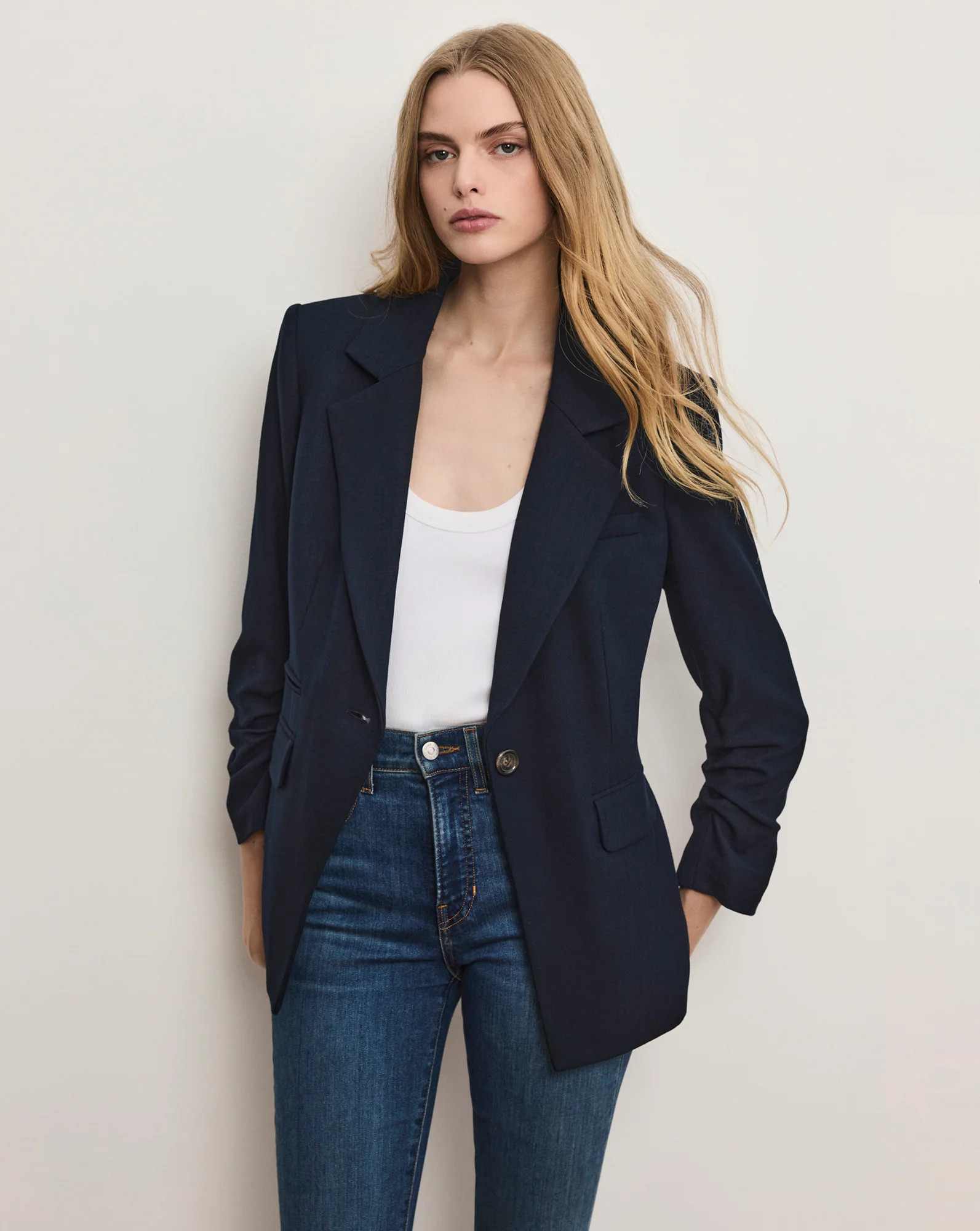 Battista Dickey Jacket in Navy | Veronica Beard | Veronica Beard
