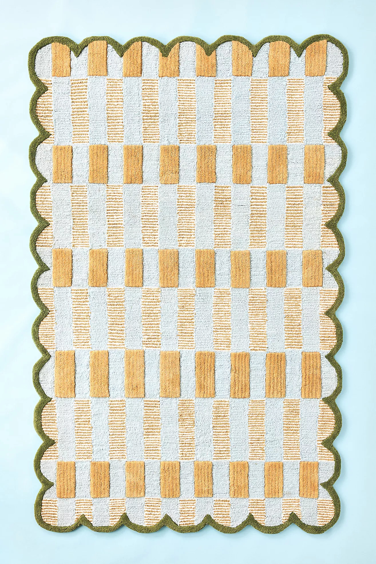 Matilda Goad & Co. Tufted Plaid Rug | Anthropologie (US)