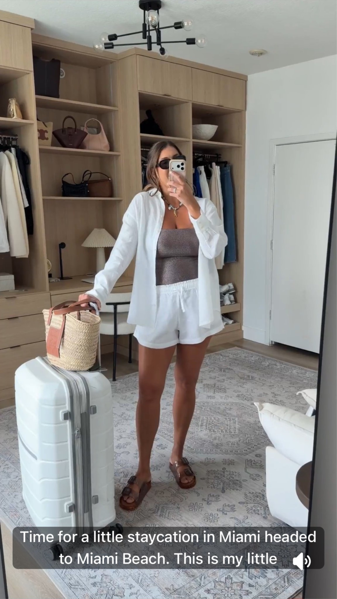The perfect travel outfit starts with breathable layers. A lightweight button-down, comfy shorts, and an easy tank make airport days and beach getaways feel effortless while still looking put together.

travel outfit, airport outfit, vacation style, beach vacation, linen shirt, white shorts, neutral outfit, summer travel, resort wear, comfy outfit, coastal style, capsule wardrobe, effortless fashion, Miami outfit, vacation essentials

#LTKTravel #LTKSwim #LTKootd