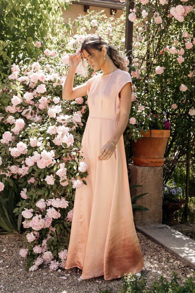 Lucille Maxi Dress in Rose - böhme | Bohme