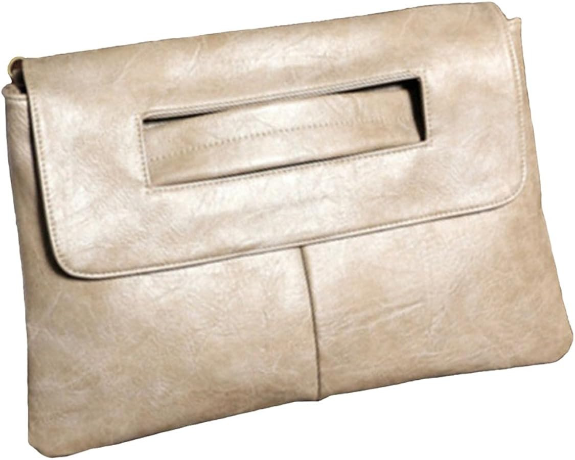 Women Handbags PU Leather Female Clutch Handbag Messenger Bag Large Solid High Capacity | Amazon (US)