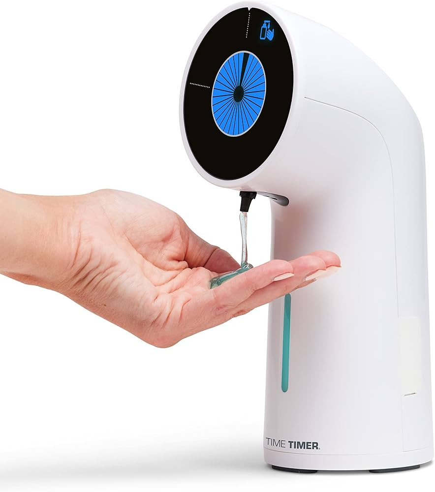 Time Timer WASH with Soap Dispenser — Hands Free Automatic Soap Dispenser with 30 Second Visual... | Amazon (US)