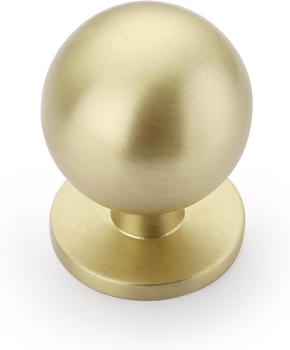 Asidrama 10 Pack Brushed Brass Kitchen Cabinet Knobs, Cabinet Knobs Kitchen Cabinet Hardware for ... | Amazon (US)