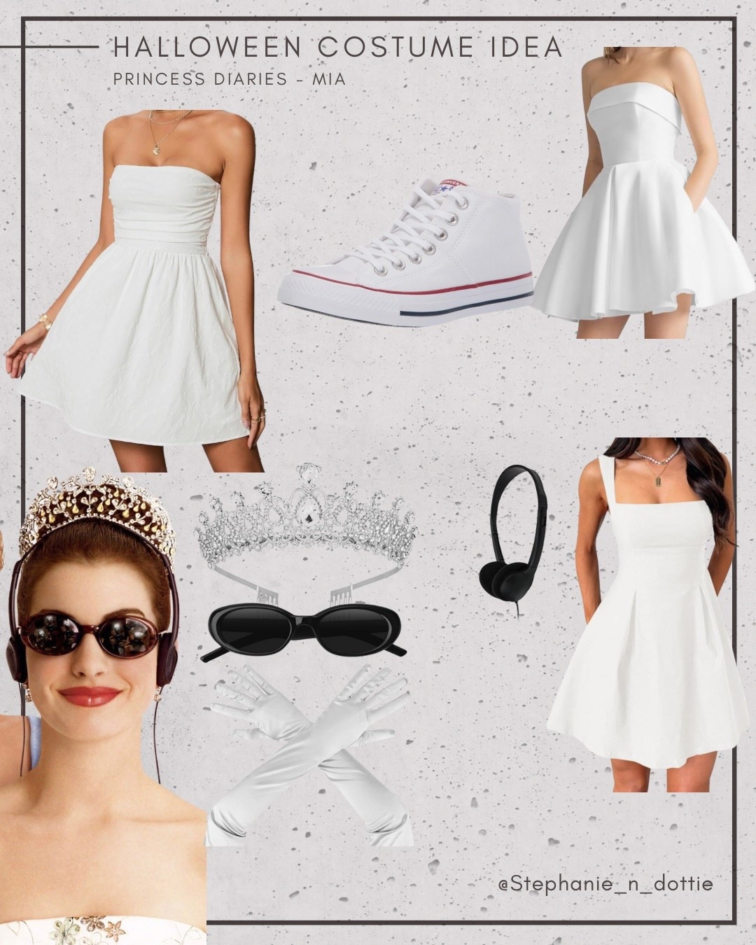 Halloween Costume | Costume idea | women’s costume idea | girls costume | teen costume | Princess costume | princess diaries | white dress | converse | tiara 

#LTKSeasonal #LTKHalloween #LTKStyleTip