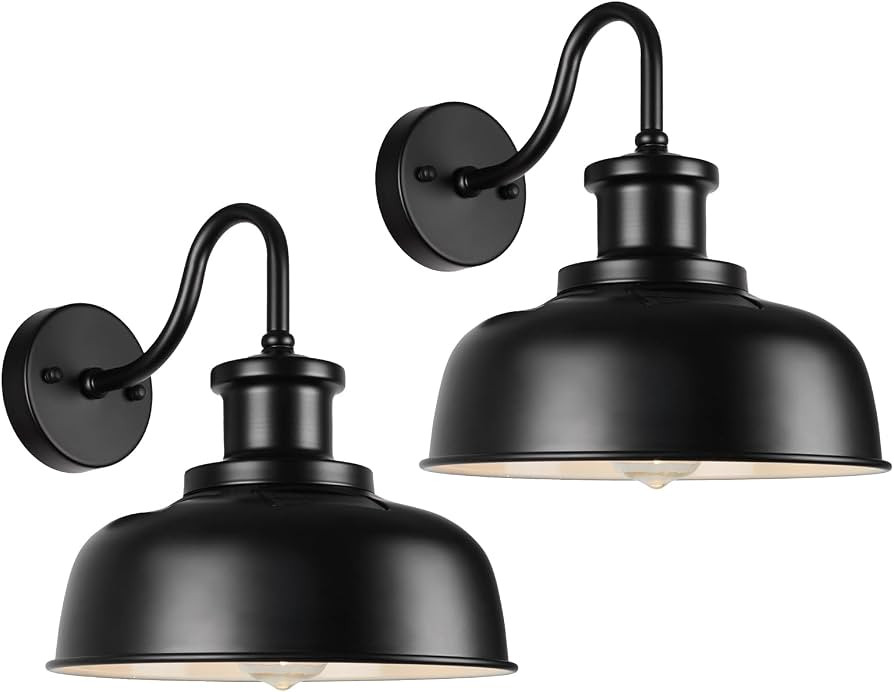 Solar Barn Lights for Outside, Outdoor Wall Lights Solar Powered, Farmhouse Exterior Wall Sconces... | Amazon (US)