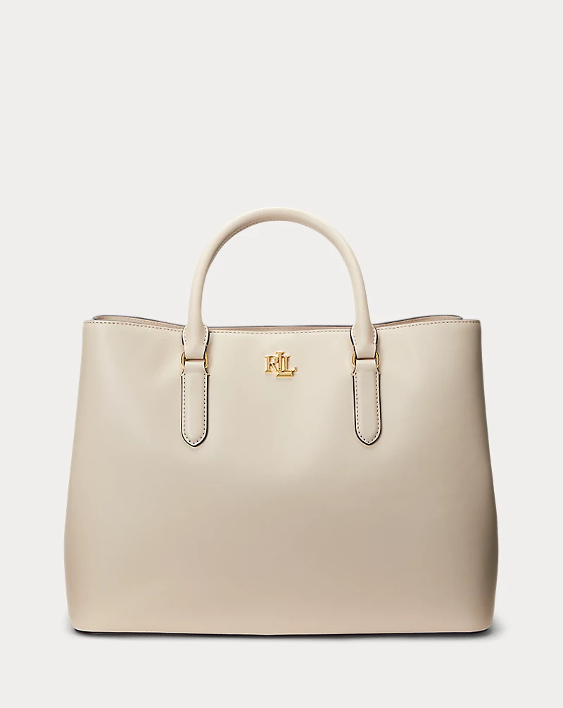 Leather Large Marcy Satchel for Women | Ralph Lauren® UK | Ralph Lauren (UK)