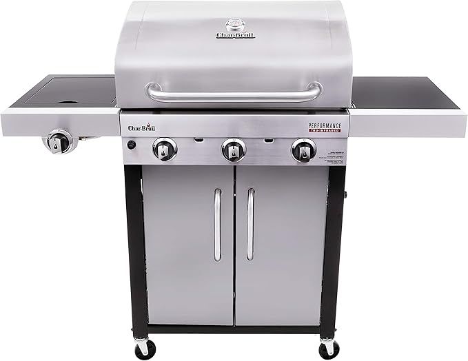 Char-Broil 463371719 Performance TRU-Infrared 3-Burner Cabinet Style Gas Grill, Stainless Steel | Amazon (US)