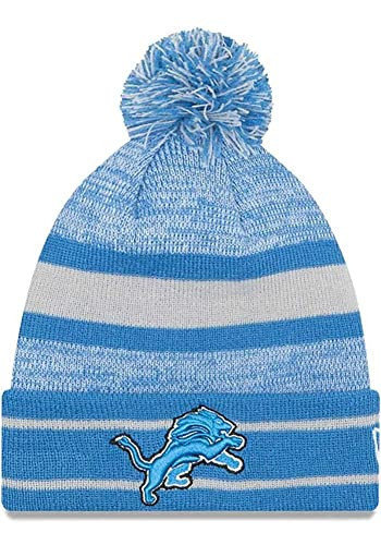 New Era Unisex-Adult NFL Official Sport Knit Classic Cuffed Knit Pom Beanie Hat (Detroit Lions) | Amazon (US)