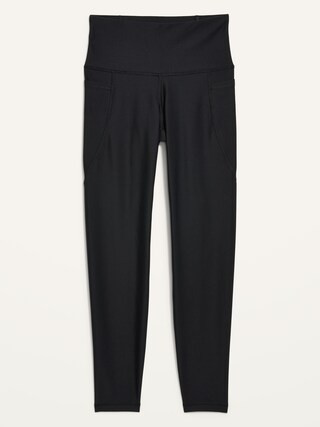 High-Waisted PowerSoft 7/8-Length Side-Pocket Leggings For Women | Old Navy (US)