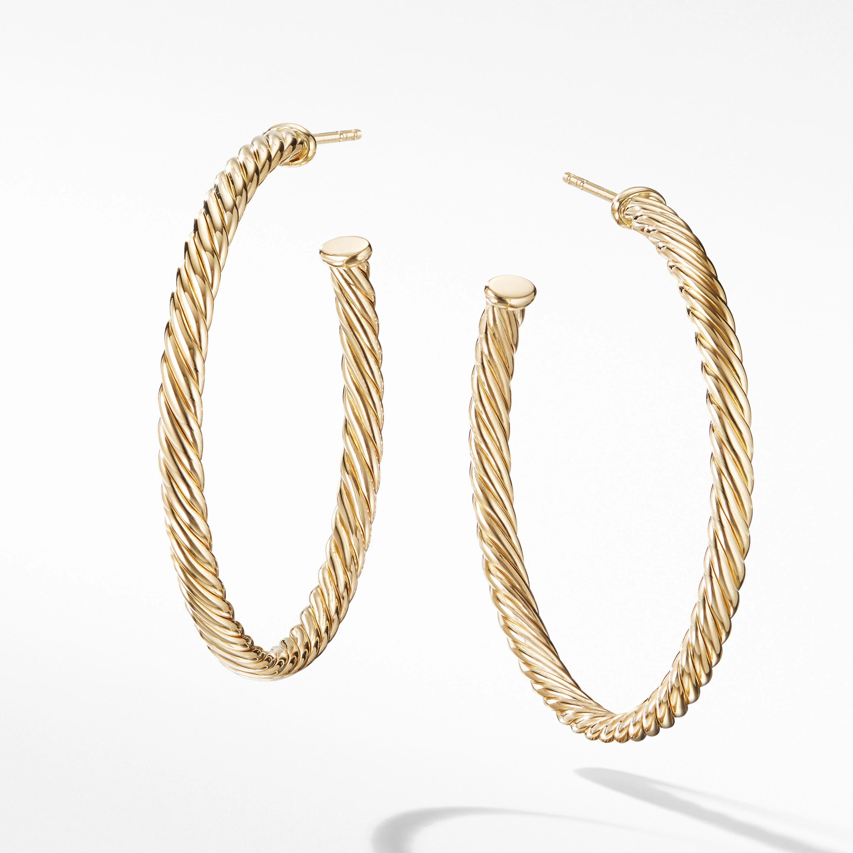 David Yurman | Cablespira® Hoop Earrings in 18K Yellow Gold | David Yurman