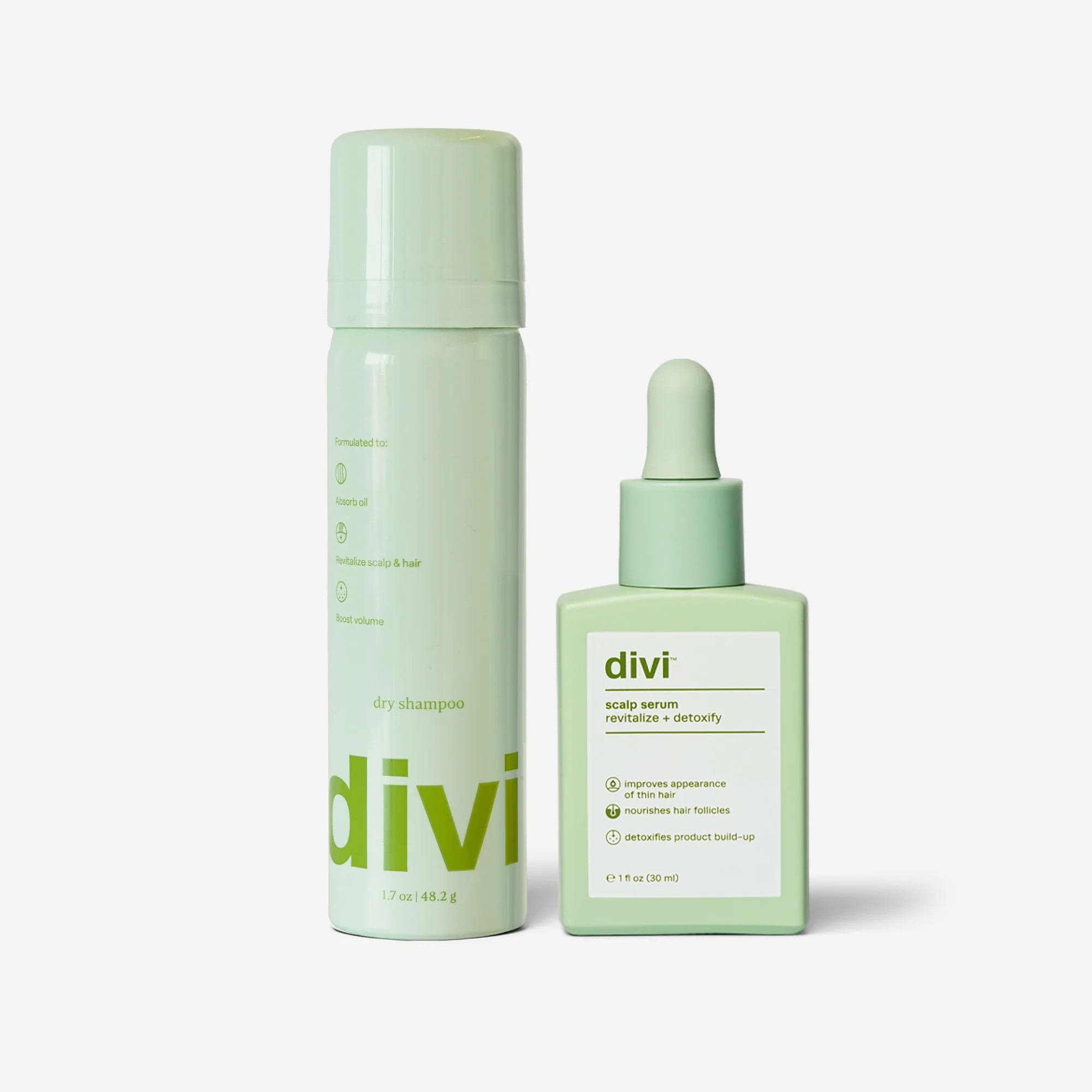 Travel-Sized Best Sellers Bundle | Dry Shampoo & Scalp Serum for a Hydrated Scalp | Divi Official