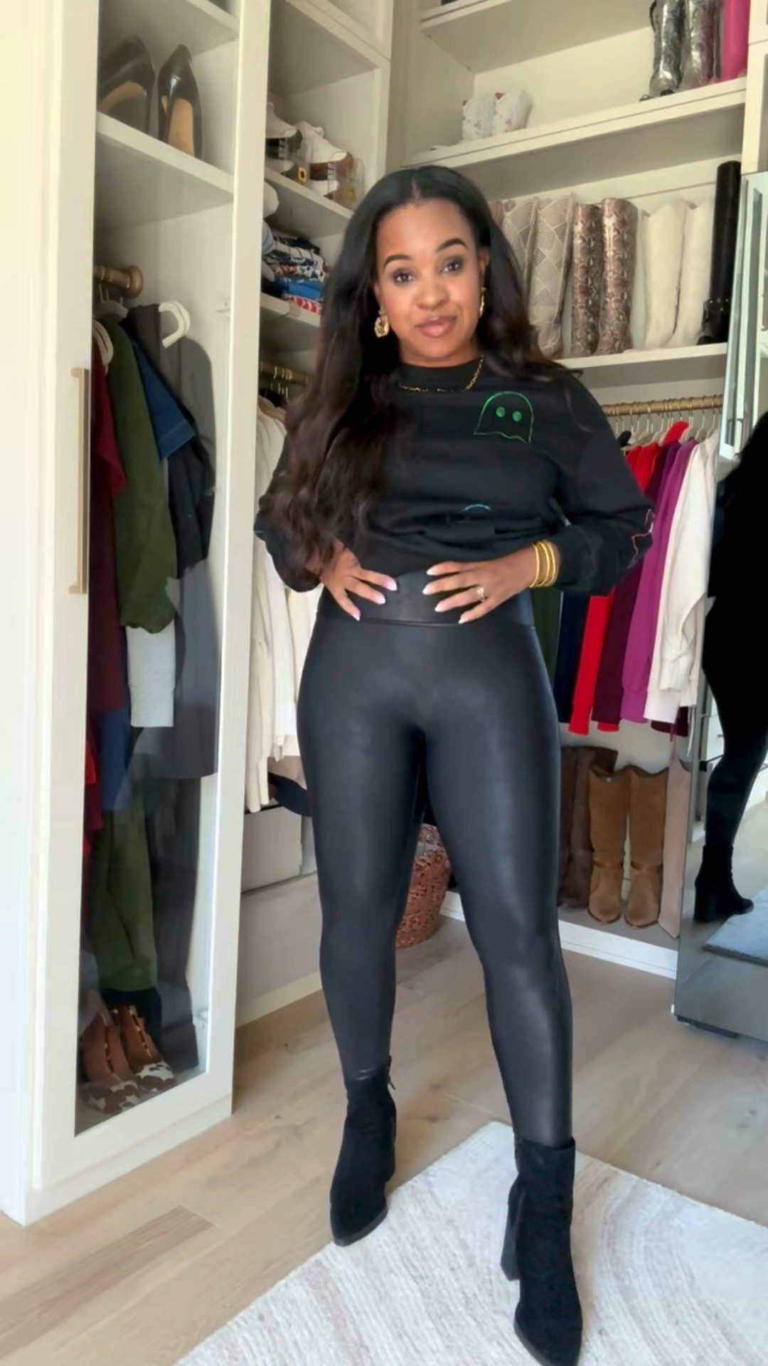 Loving my ootd! Use TARYNXSPANX to save on my faux leather leggings!

#LTKFindsUnder50 #LTKMidsize #LTKSaleAlert