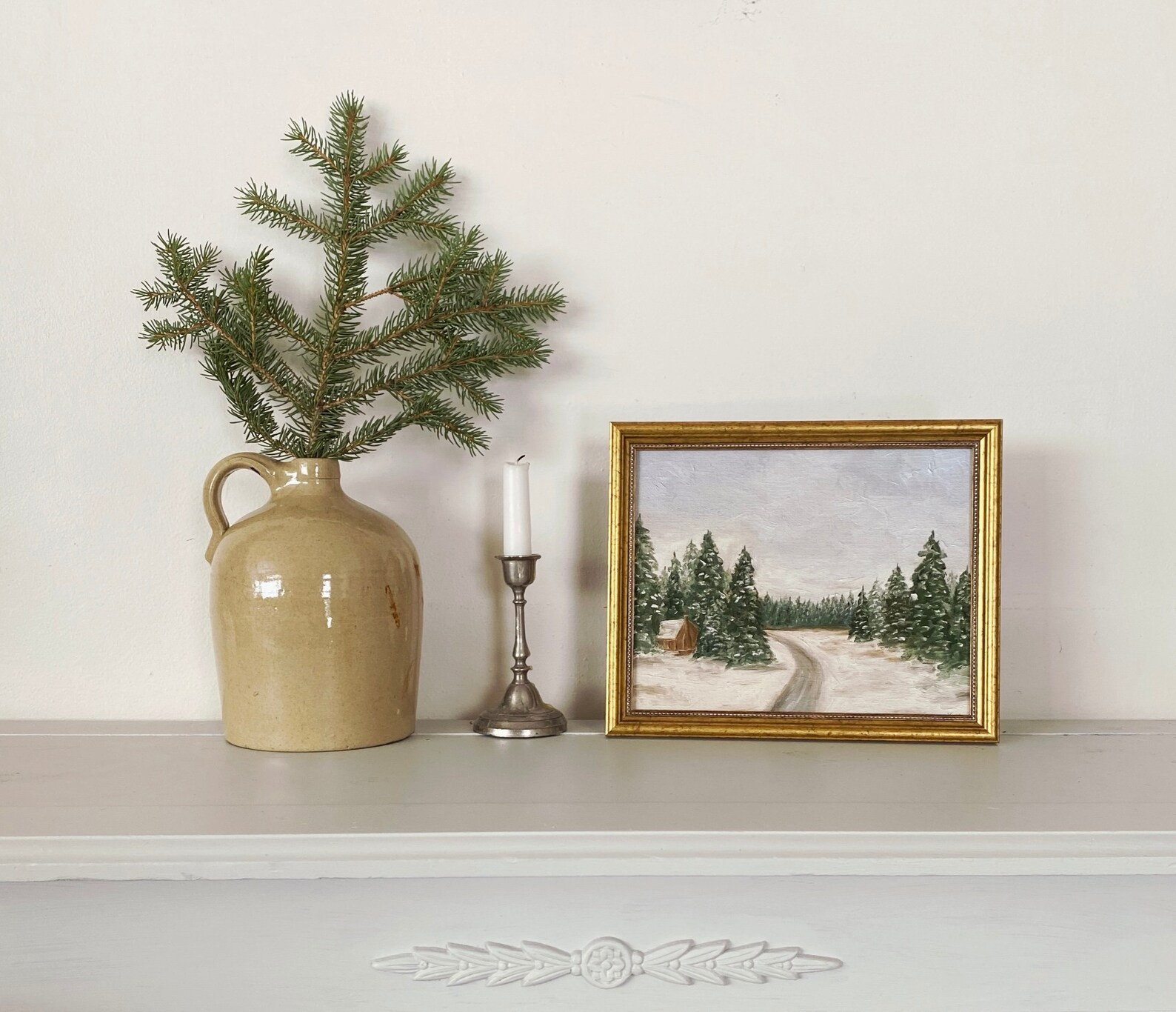 WINTER ESCAPE Art Print - Unframed Oil Painting Print  - Winter Landscape Giclee Print - Snowy La... | Etsy (US)