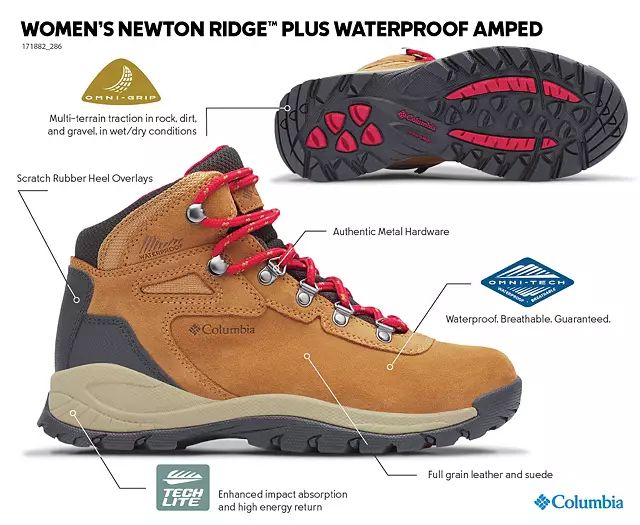Columbia Women's Newton Ridge Plus Amped Waterproof Hiking Boots | Dick's Sporting Goods
