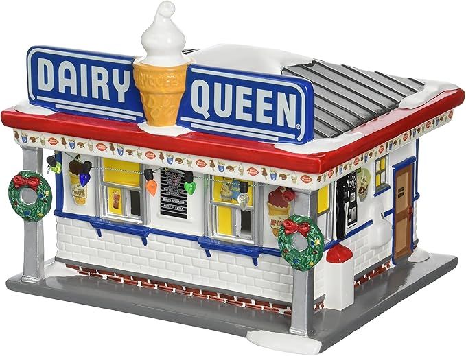 Department 56 Snow Village Dairy Queen Lit Building | Amazon (US)