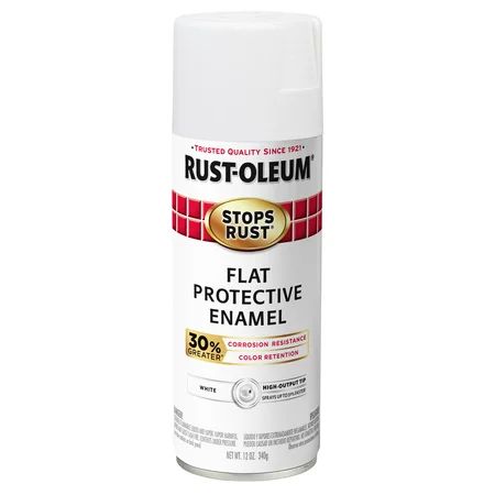 Rust-Oleum Stops Rust Advanced Flat White Protective Enamel Spray Paint, 12 oz | Walmart (US)