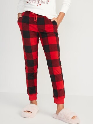 Matching Print Microfleece Jogger Pajama Pants for Girls | Old Navy (US)