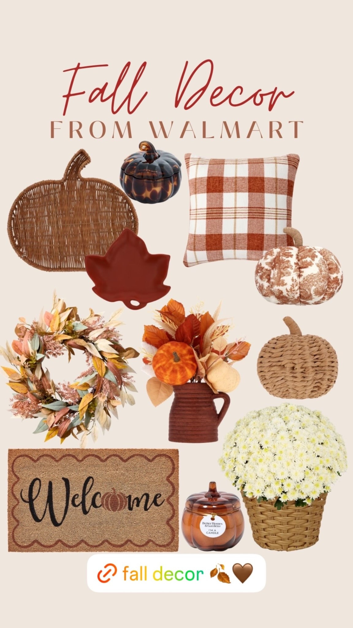 Fall decorating season is officially here!🍂🤎 Walmart has so many cute finds right now!

#LTKSeasonal #LTKdayinmylife #LTKHome