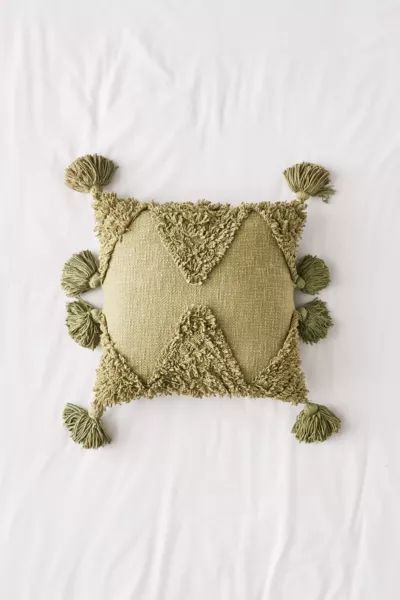 Rumi Shag Tufted Throw Pillow | Urban Outfitters (US and RoW)