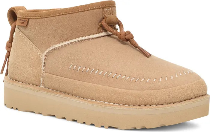 Gender Inclusive Ultra Mini Crafted Regenerate Genuine Shearling Lined Bootie | Nordstrom