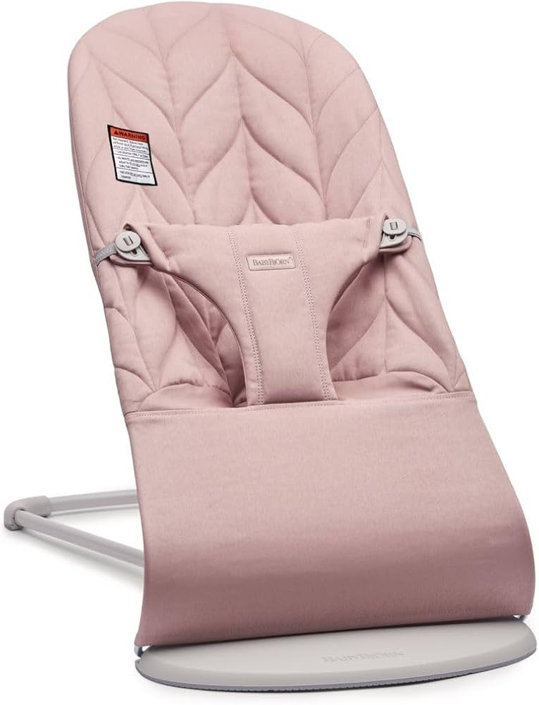 BabyBjörn Bouncer Bliss, Woven, Petal Quilt, Dusty Pink | Amazon (US)