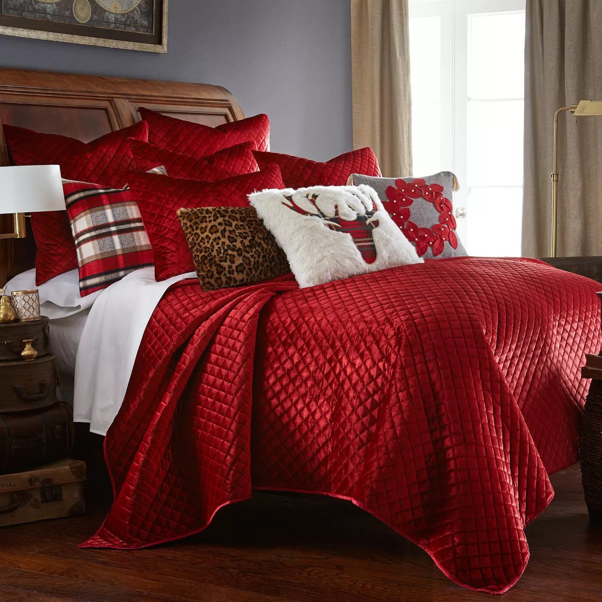 Red Velvet Holiday Quilt Set - Levtex Home | Target