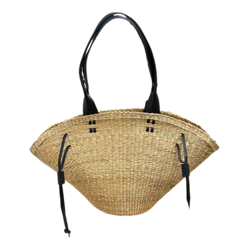 Barchetta Raffia Bag - female - Liviana Conti - Shopping Bags - Beige - ONE SIZE - Bags | Miinto UK Ltd