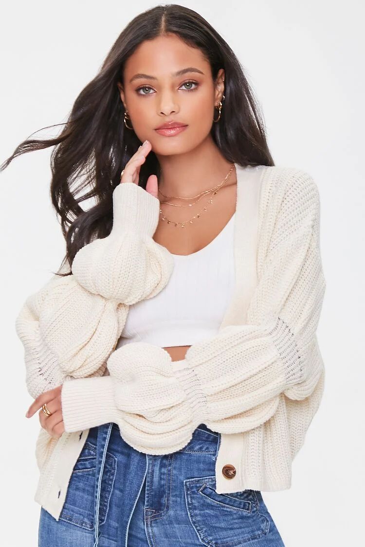 Marie Sleeve Cardigan Sweater | Forever 21 (US)