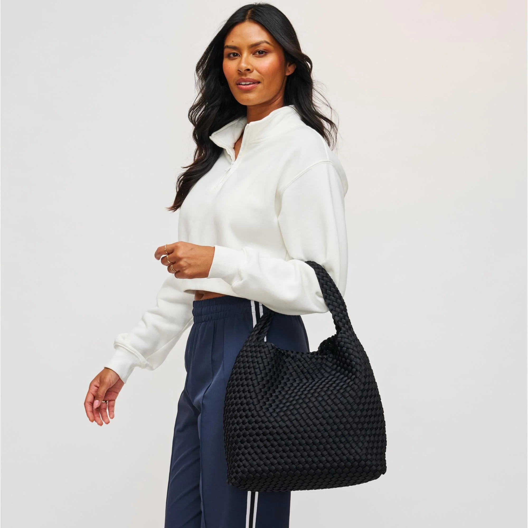 Celestial Woven Neoprene Hobo | Sol and Selene