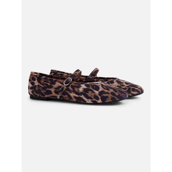 No Boundaries Women's Crinkle Mary Jane Flats | Walmart (US)
